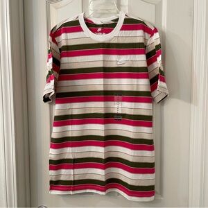 Nike "The Nike Tee" - Striped.  Mens: Medium.